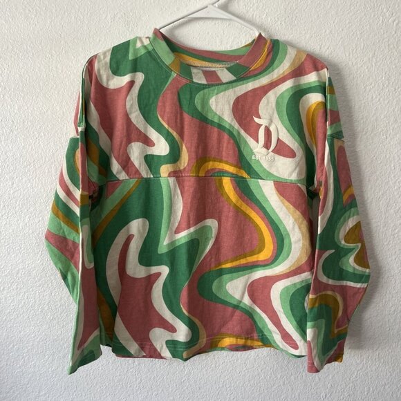 Disney Disneyland Kids Size XL 14 Spirit Jersey Retro Swirl Psychedelic Shirt - Picture 1 of 10